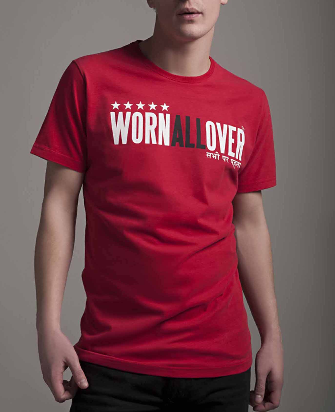 Worn All Over - 5 Star - Red - Standard