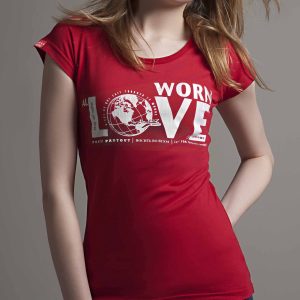 Worn All Over - Love - Red - Fitted