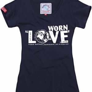 Worn All Over - Love - Navy - Fitted