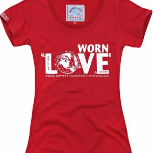 Worn All Over - Love - Red - Fitted