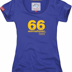 Worn All Over - Route 66 - Royal Blue - Fitted